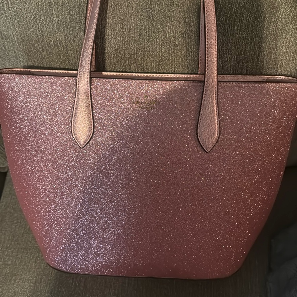 NWT pink glitter purse